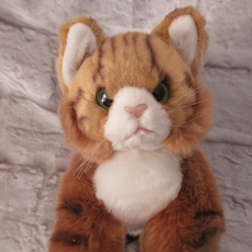 Bearington Collection Plush Orange Tabby Cat Small Ginger Striped Excellent